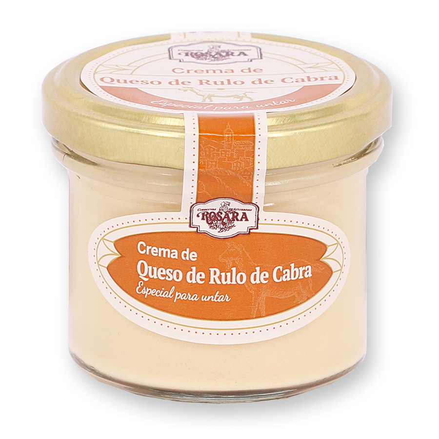 Crema de queso rulo de cabra de conservas Rosara